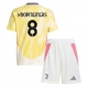 Juventus Teun Koopmeiners #8 Vieraspaita Lapsille 2024-25 Lyhythihainen (+ Lyhyet housut)