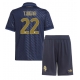 Juventus Timothy Weah #22 Kolmaspaita Lapsille 2024-25 Lyhythihainen (+ Lyhyet housut)