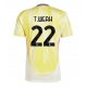 Juventus Timothy Weah #22 Vieraspaita 2024-25 Lyhythihainen