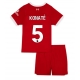Liverpool Ibrahima Konate #5 Kotipaita Lapsille 2023-24 Lyhythihainen (+ Lyhyet housut)