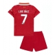 Liverpool Luis Diaz #7 Kotipaita Lapsille 2024-25 Lyhythihainen (+ Lyhyet housut)
