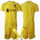 Liverpool Maalivahti Kolmaspaita Lapsille 2024-25 Lyhythihainen (+ Lyhyet housut)