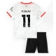 Liverpool Mohamed Salah #11 Kolmaspaita Lapsille 2024-25 Lyhythihainen (+ Lyhyet housut)