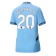 Manchester City Bernardo Silva #20 Kotipaita Naisten 2024-25 Lyhythihainen
