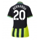 Manchester City Bernardo Silva #20 Vieraspaita Naisten 2024-25 Lyhythihainen