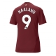 Manchester City Erling Haaland #9 Kolmaspaita Naisten 2024-25 Lyhythihainen