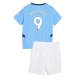 Manchester City Erling Haaland #9 Kotipaita Lapsille 2024-25 Lyhythihainen (+ Lyhyet housut)