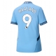 Manchester City Erling Haaland #9 Kotipaita Naisten 2024-25 Lyhythihainen