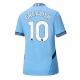 Manchester City Jack Grealish #10 Kotipaita Naisten 2024-25 Lyhythihainen
