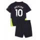 Manchester City Jack Grealish #10 Vieraspaita Lapsille 2024-25 Lyhythihainen (+ Lyhyet housut)