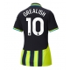 Manchester City Jack Grealish #10 Vieraspaita Naisten 2024-25 Lyhythihainen