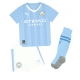 Manchester City Jeremy Doku #11 Kotipaita Lapsille 2023-24 Lyhythihainen (+ Lyhyet housut)