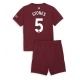 Manchester City John Stones #5 Kolmaspaita Lapsille 2024-25 Lyhythihainen (+ Lyhyet housut)