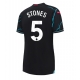 Manchester City John Stones #5 Kolmaspaita Naisten 2023-24 Lyhythihainen