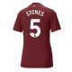 Manchester City John Stones #5 Kolmaspaita Naisten 2024-25 Lyhythihainen