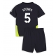 Manchester City John Stones #5 Vieraspaita Lapsille 2024-25 Lyhythihainen (+ Lyhyet housut)