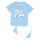 Manchester City Josko Gvardiol #24 Kotipaita Lapsille 2023-24 Lyhythihainen (+ Lyhyet housut)