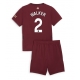 Manchester City Kyle Walker #2 Kolmaspaita Lapsille 2024-25 Lyhythihainen (+ Lyhyet housut)