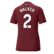 Manchester City Kyle Walker #2 Kolmaspaita Naisten 2024-25 Lyhythihainen