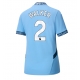 Manchester City Kyle Walker #2 Kotipaita Naisten 2024-25 Lyhythihainen