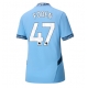 Manchester City Phil Foden #47 Kotipaita Naisten 2024-25 Lyhythihainen