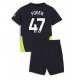 Manchester City Phil Foden #47 Vieraspaita Lapsille 2024-25 Lyhythihainen (+ Lyhyet housut)