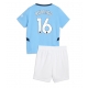Manchester City Rodri Hernandez #16 Kotipaita Lapsille 2024-25 Lyhythihainen (+ Lyhyet housut)