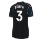 Manchester City Ruben Dias #3 Kolmaspaita Naisten 2023-24 Lyhythihainen