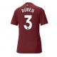 Manchester City Ruben Dias #3 Kolmaspaita Naisten 2024-25 Lyhythihainen