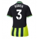 Manchester City Ruben Dias #3 Vieraspaita Naisten 2024-25 Lyhythihainen