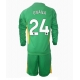Manchester United Andre Onana #24 Maalivahti Kolmaspaita Lapsille 2024-25 Pitkähihainen (+ Lyhyet housut)