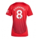Manchester United Bruno Fernandes #8 Kotipaita Naisten 2024-25 Lyhythihainen