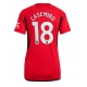 Manchester United Casemiro #18 Kotipaita Naisten 2023-24 Lyhythihainen