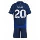 Manchester United Diogo Dalot #20 Vieraspaita Lapsille 2024-25 Lyhythihainen (+ Lyhyet housut)