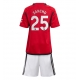 Manchester United Jadon Sancho #25 Kotipaita Lapsille 2023-24 Lyhythihainen (+ Lyhyet housut)