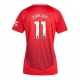 Manchester United Joshua Zirkzee #11 Kotipaita Naisten 2024-25 Lyhythihainen