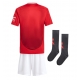 Manchester United Kotipaita Lapsille 2024-25 Lyhythihainen (+ Lyhyet housut)