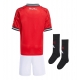 Manchester United Kotipaita Lapsille 2025-26 Lyhythihainen (+ Lyhyet housut)