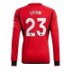 Manchester United Luke Shaw #23 Kotipaita 2023-24 Pitkähihainen