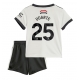 Manchester United Manuel Ugarte #25 Kolmaspaita Lapsille 2024-25 Lyhythihainen (+ Lyhyet housut)