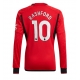 Manchester United Marcus Rashford #10 Kotipaita 2023-24 Pitkähihainen
