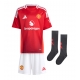 Manchester United Matthijs de Ligt #4 Kotipaita Lapsille 2024-25 Lyhythihainen (+ Lyhyet housut)