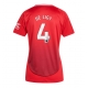 Manchester United Matthijs de Ligt #4 Kotipaita Naisten 2024-25 Lyhythihainen