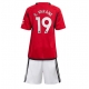Manchester United Raphael Varane #19 Kotipaita Lapsille 2023-24 Lyhythihainen (+ Lyhyet housut)