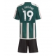 Manchester United Raphael Varane #19 Vieraspaita Lapsille 2023-24 Lyhythihainen (+ Lyhyet housut)