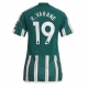Manchester United Raphael Varane #19 Vieraspaita Naisten 2023-24 Lyhythihainen