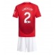 Manchester United Victor Lindelof #2 Kotipaita Lapsille 2024-25 Lyhythihainen (+ Lyhyet housut)