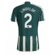 Manchester United Victor Lindelof #2 Vieraspaita 2023-24 Lyhythihainen