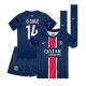 Paris Saint-Germain Desire Doue #14 Kotipaita Lapsille 2024-25 Lyhythihainen (+ Lyhyet housut)
