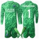 Paris Saint-Germain Gianluigi Donnarumma #1 Maalivahti Kotipaita Lapsille 2024-25 Pitkähihainen (+ Lyhyet housut)